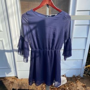H&M dark blue dress